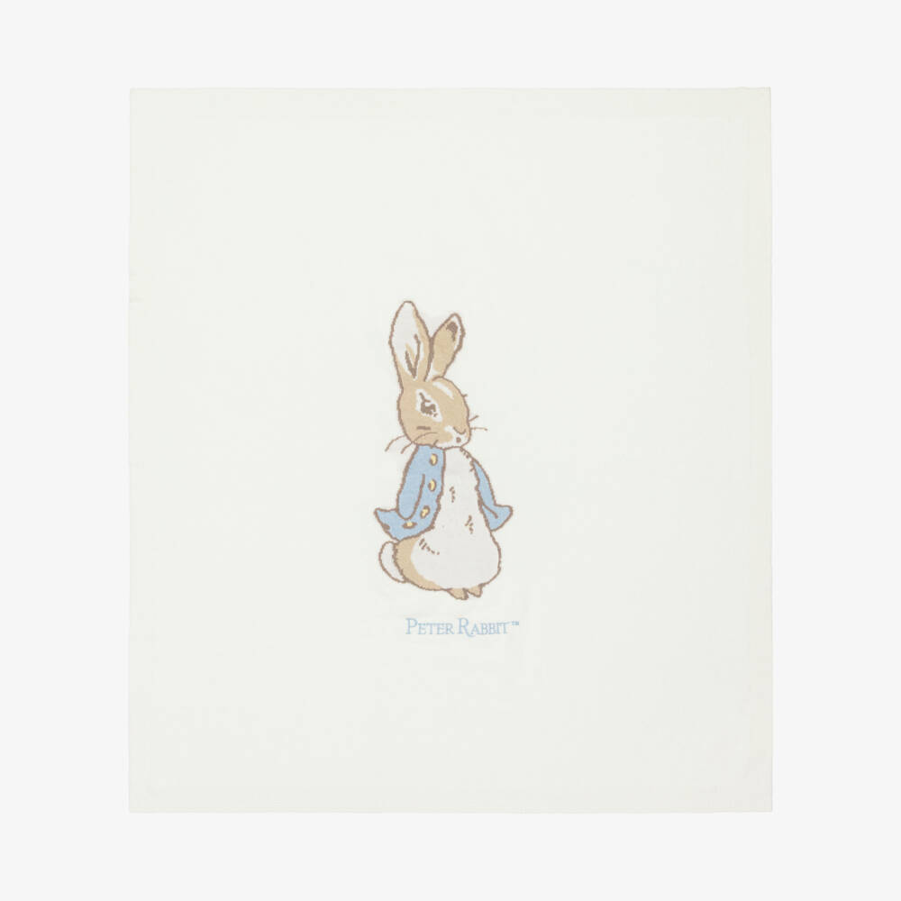 Peter Rabbit™ by Childrensalon-Одеяло кремовое из мериносовой шерсти с кашемиром (102см) | Childrensalon