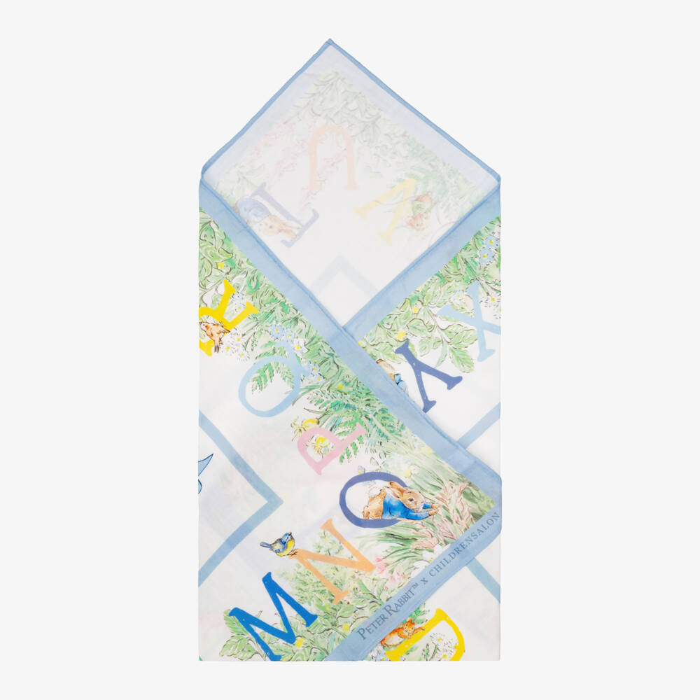 Peter Rabbit™ by Childrensalon-Multicoloured Cotton Swaddle with Peter Rabbit Print (97cm) | Childrensalon