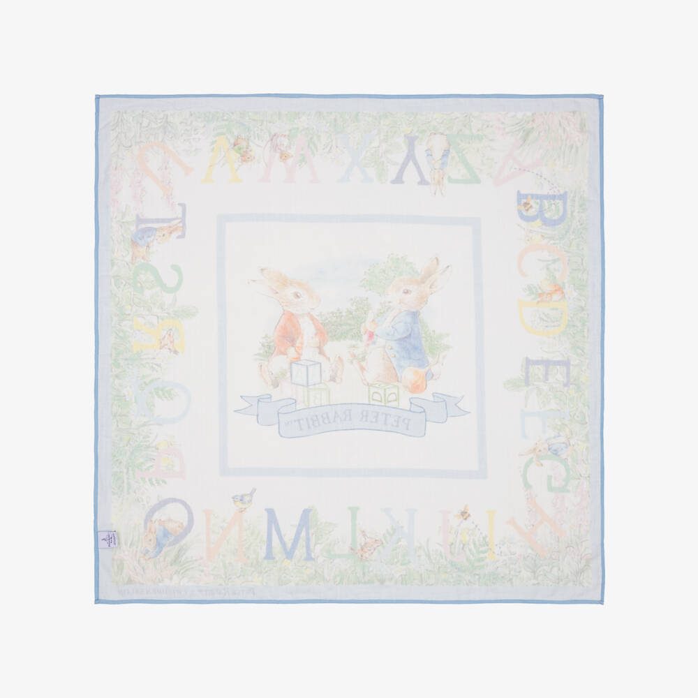 Peter Rabbit™ by Childrensalon-Multicoloured Cotton Swaddle with Peter Rabbit Print (97cm) | Childrensalon