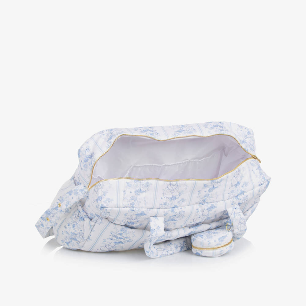 Peter Rabbit™ by Childrensalon-White & Blue Babygrow & Changing Bag Gift Set  | Childrensalon