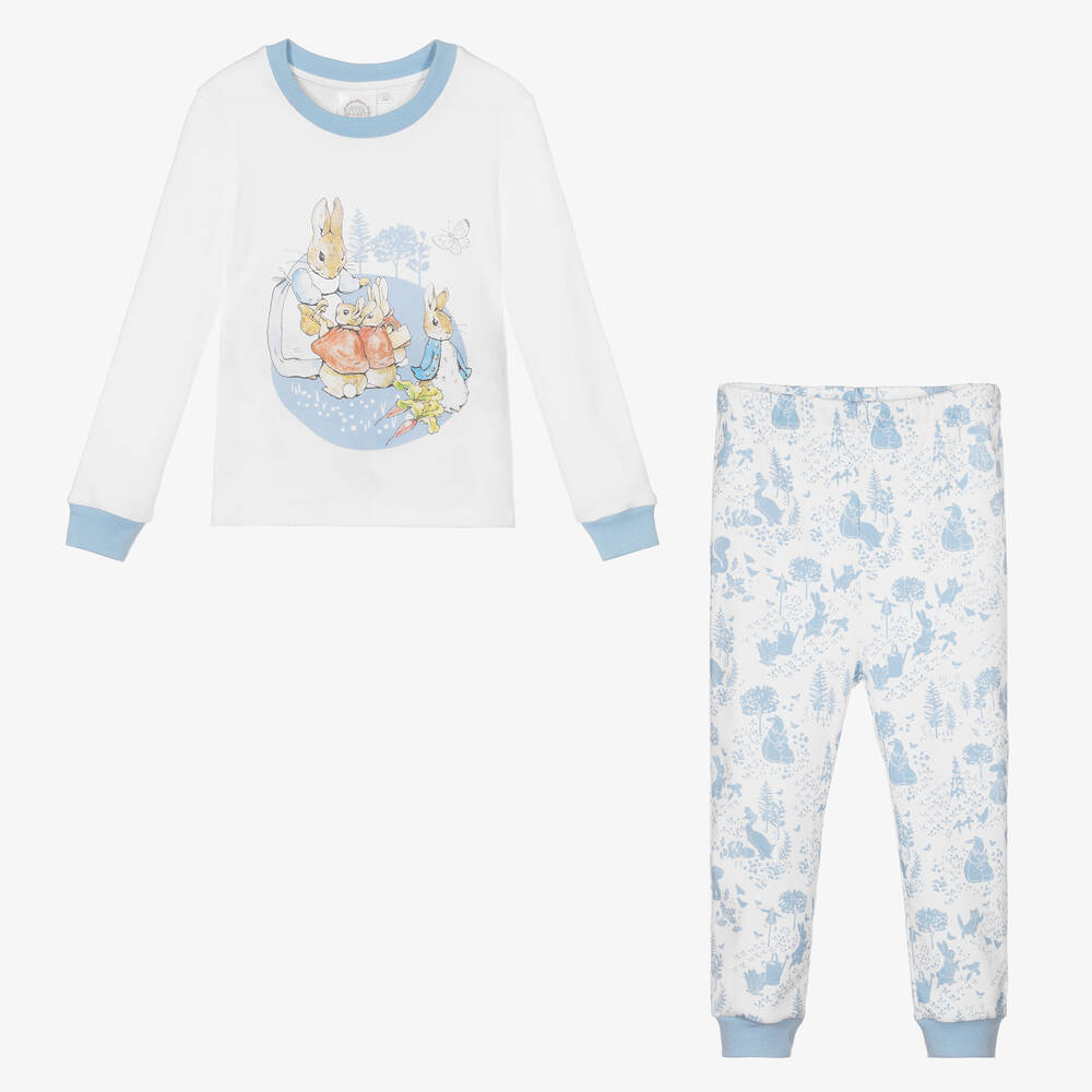 Peter Rabbit™ by Childrensalon-White & Blue Peter Rabbit Pyjamas Hamper | Childrensalon