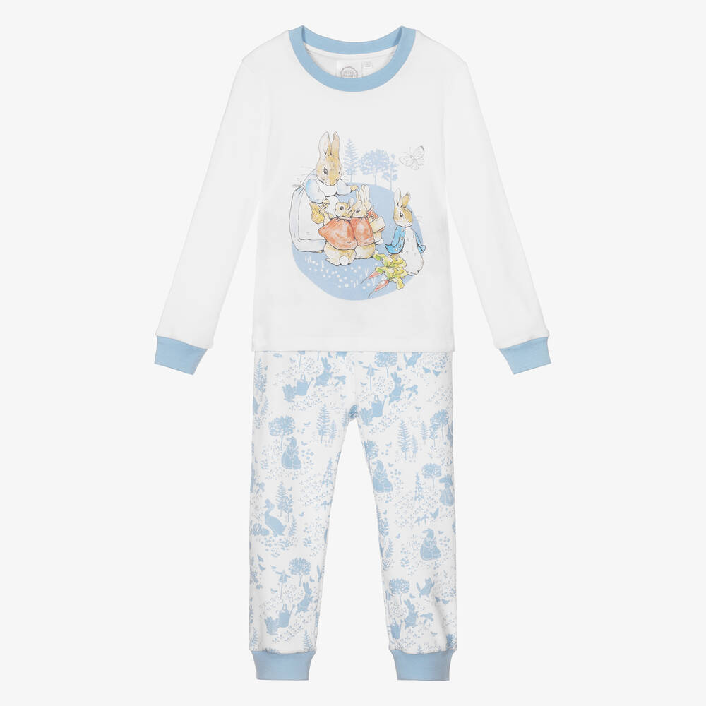 Peter Rabbit™ by Childrensalon-White & Blue Peter Rabbit Pyjamas Hamper | Childrensalon