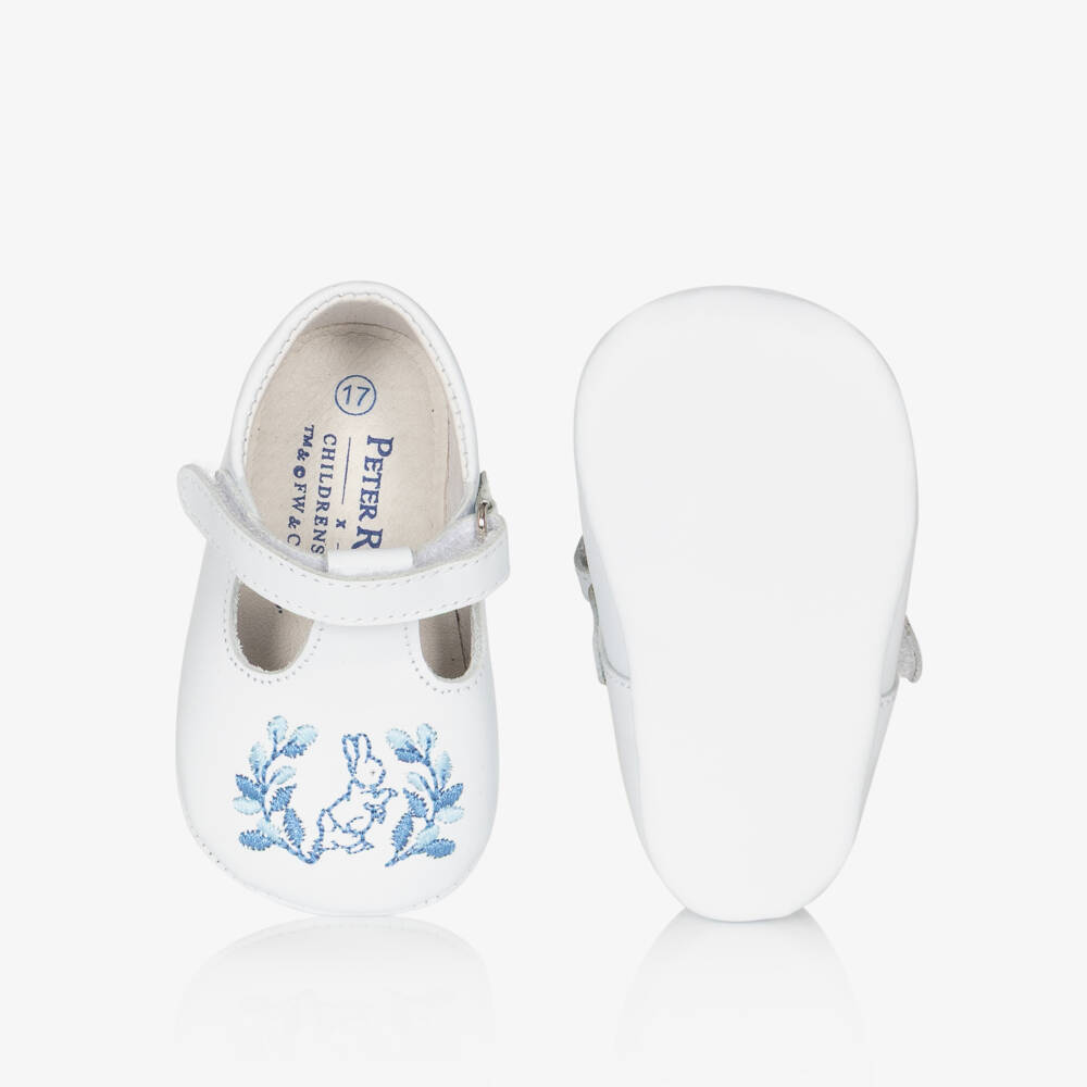 Peter Rabbit™ by Childrensalon-حذاء لمرحلة قبل المشي بتطريز بيتر رابيت لون أزرق | Childrensalon