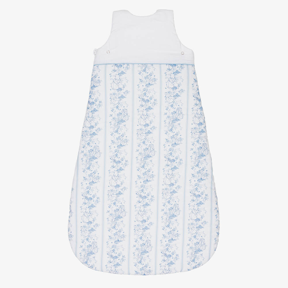 Peter Rabbit™ by Childrensalon-White Linen & Cotton Sleeping Bag (82cm) | Childrensalon