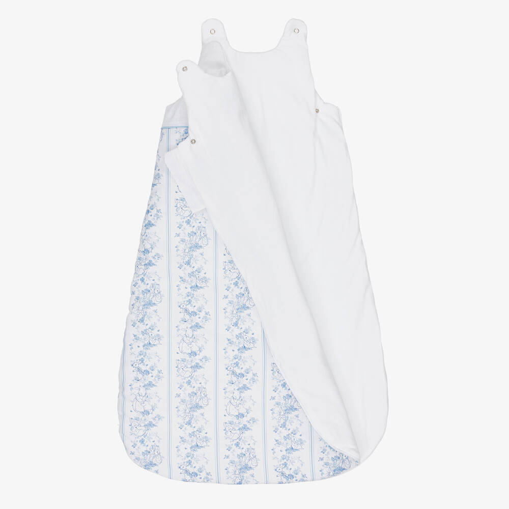 Peter Rabbit™ by Childrensalon-White Linen & Cotton Sleeping Bag (82cm) | Childrensalon