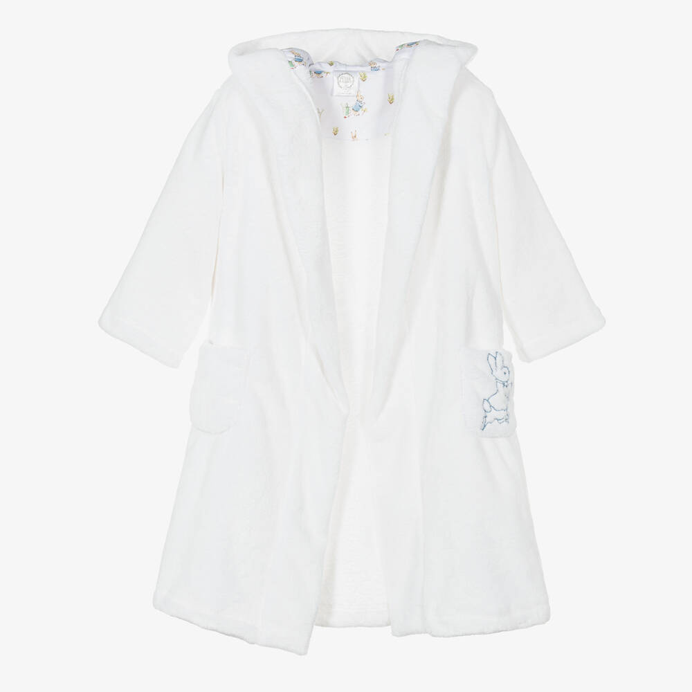 Peter Rabbit™ by Childrensalon-Белый плюшевый халат | Childrensalon