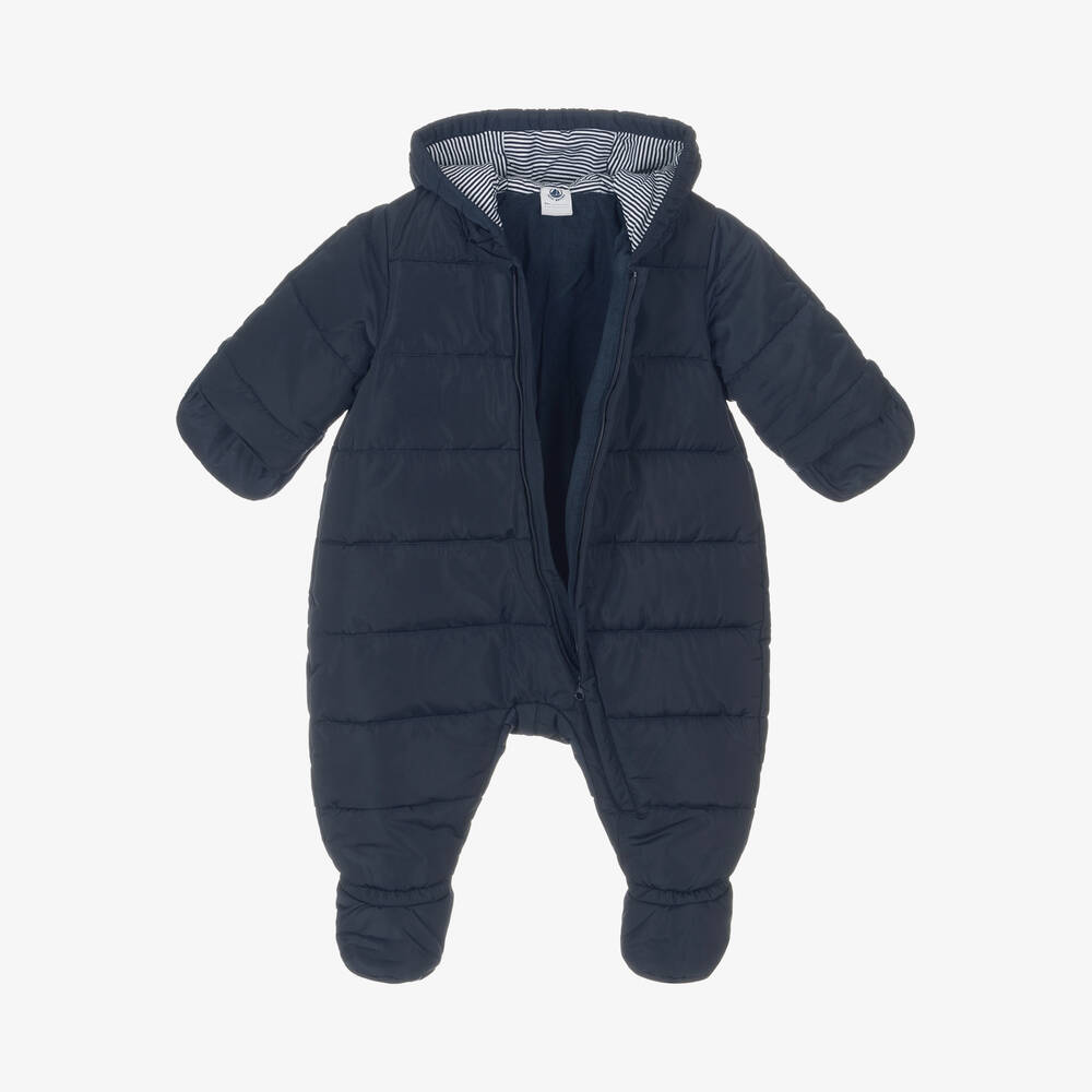 Petit Bateau-أفرول ثلج مبطن لون كحلي للأطفال | Childrensalon