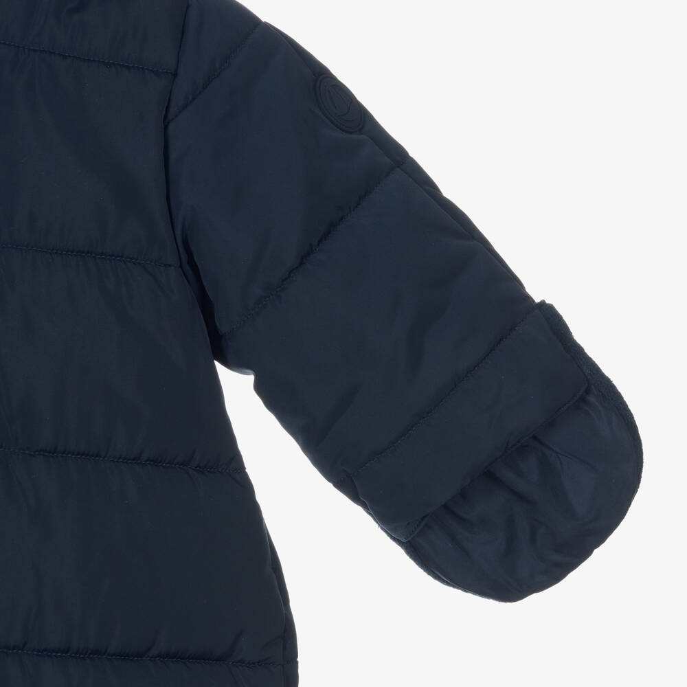 Petit Bateau-أفرول ثلج مبطن لون كحلي للأطفال | Childrensalon