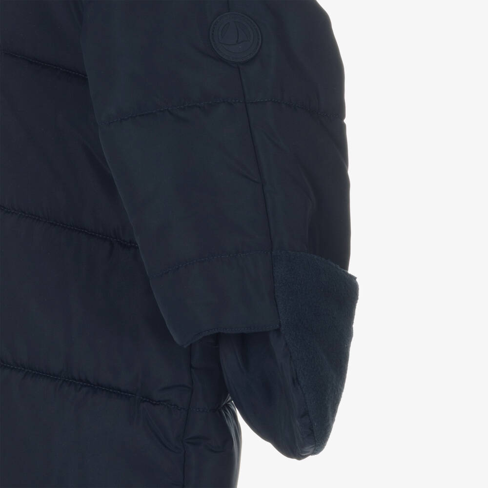 Petit Bateau-أفرول ثلج مبطن لون كحلي للأطفال | Childrensalon