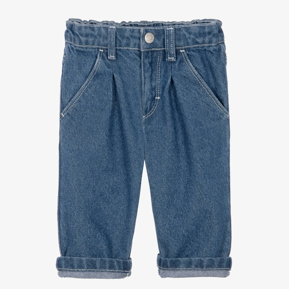 Petit Bateau-Boys Blue Denim Jeans | Childrensalon