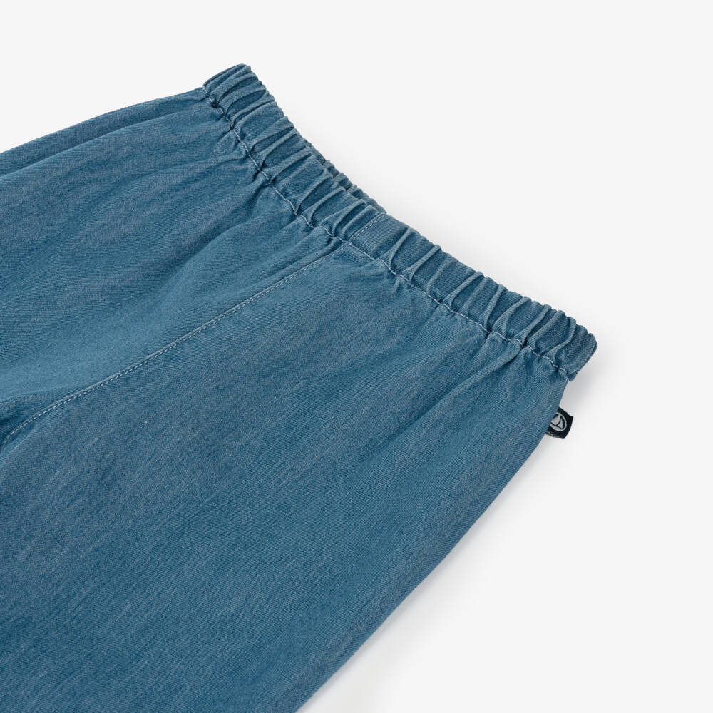 Petit Bateau-Boys Blue Denim Trousers | Childrensalon