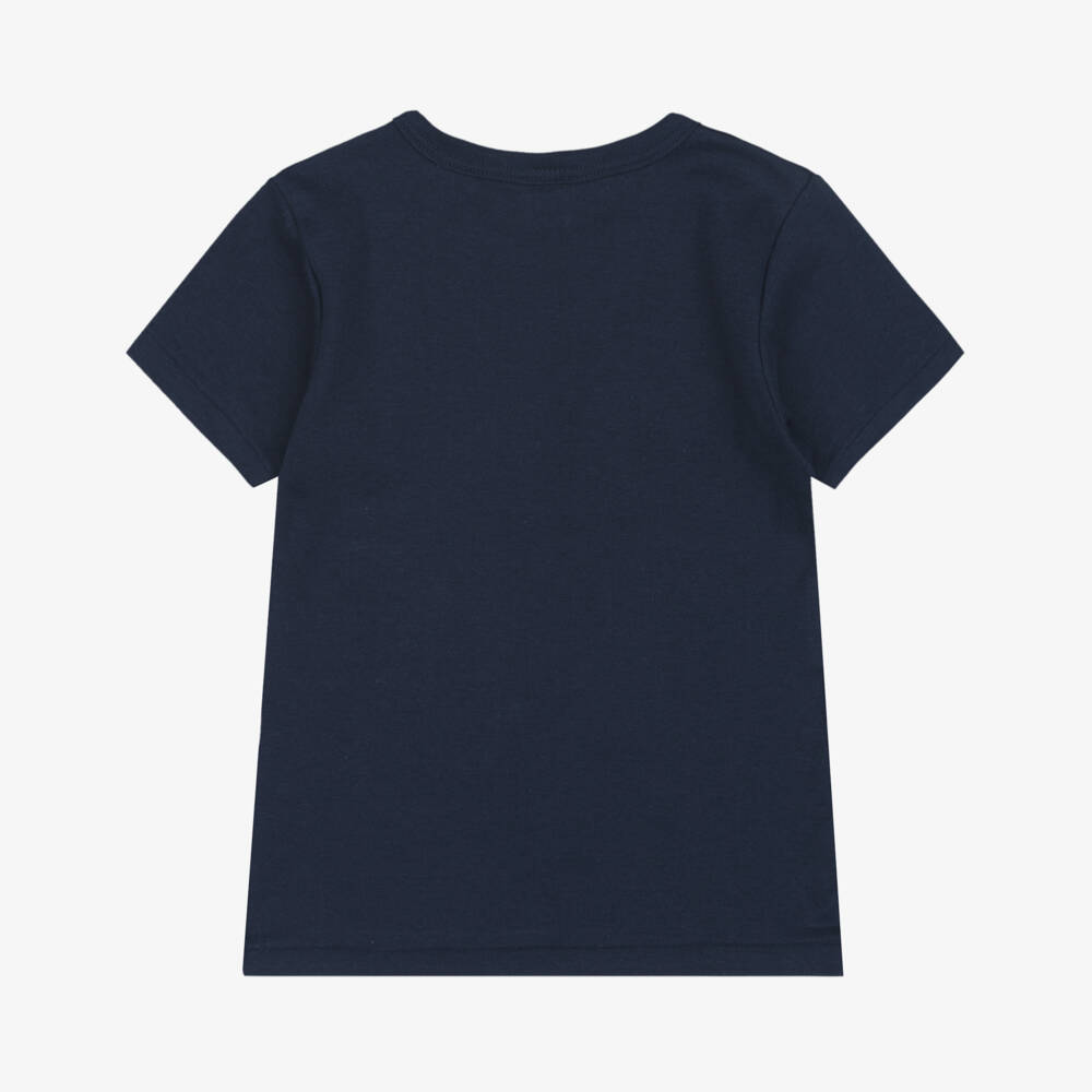 Petit Bateau-Boys Blue Organic Cotton Tops (3 Pack) | Childrensalon