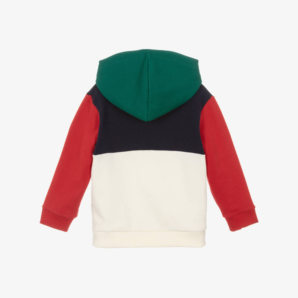 Petit Bateau-Boys Colourblock Cotton Hoodie | Childrensalon