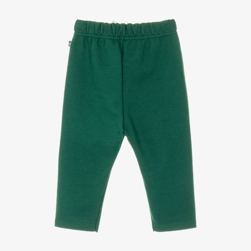Petit Bateau-Boys Green Cotton Joggers | Childrensalon
