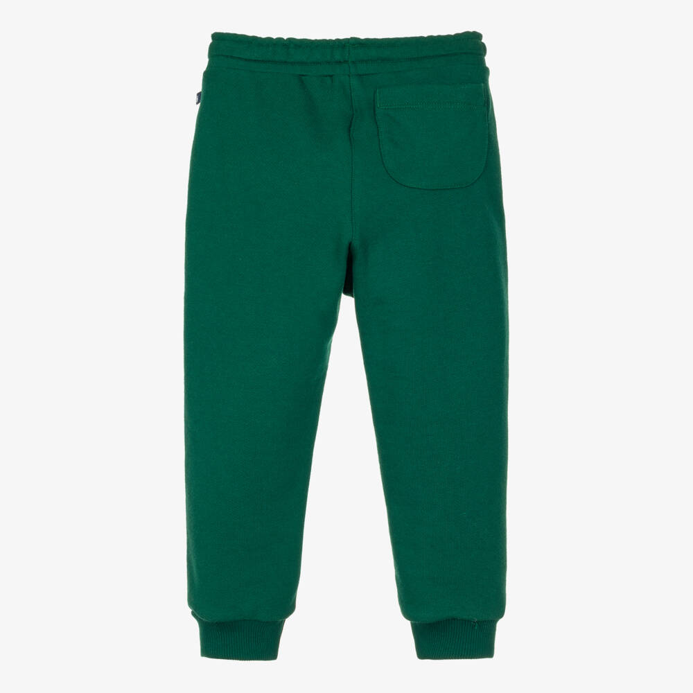 Petit Bateau-Boys Green Organic Cotton Joggers | Childrensalon