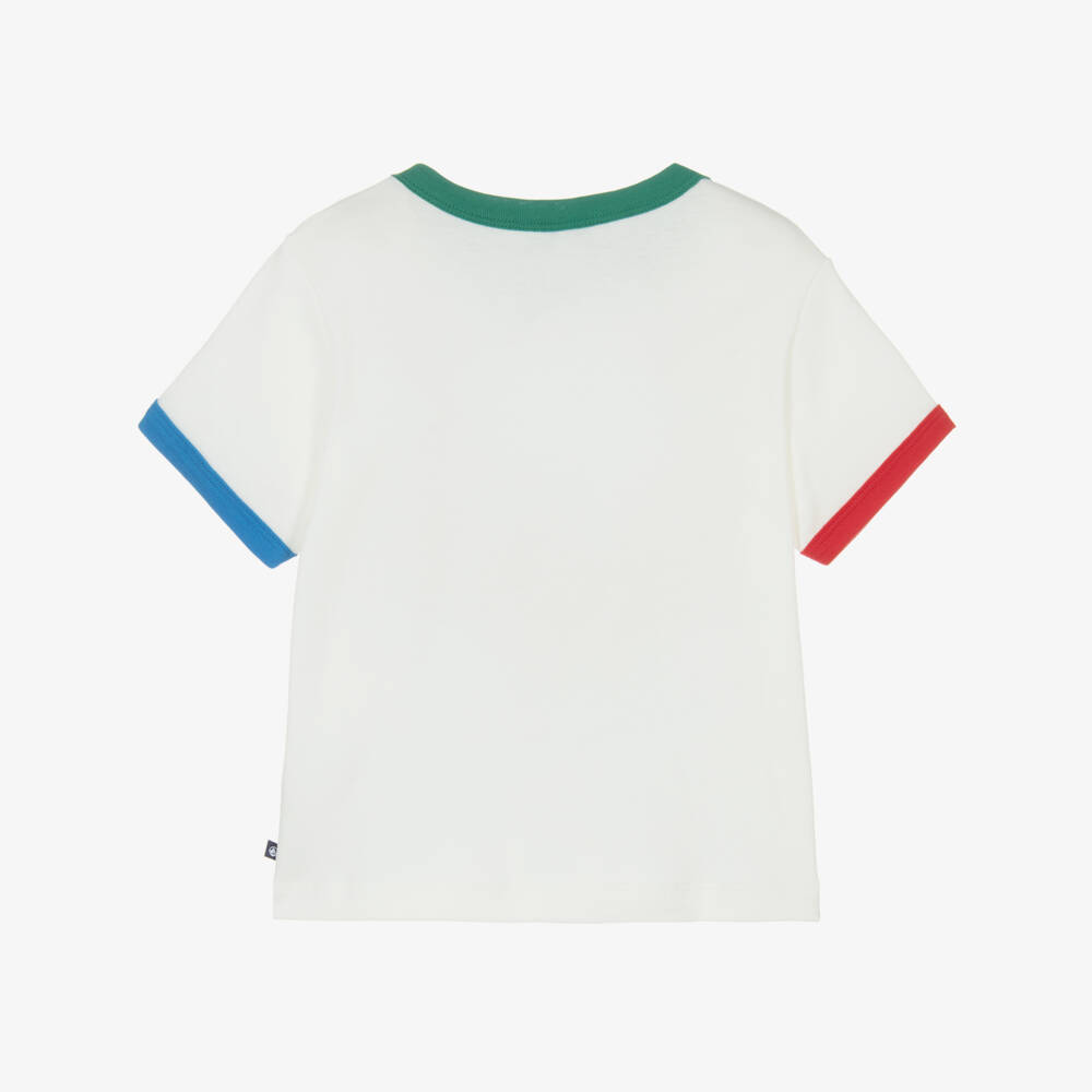 Petit Bateau-Boys Ivory Organic Cotton Pocket T-Shirt | Childrensalon