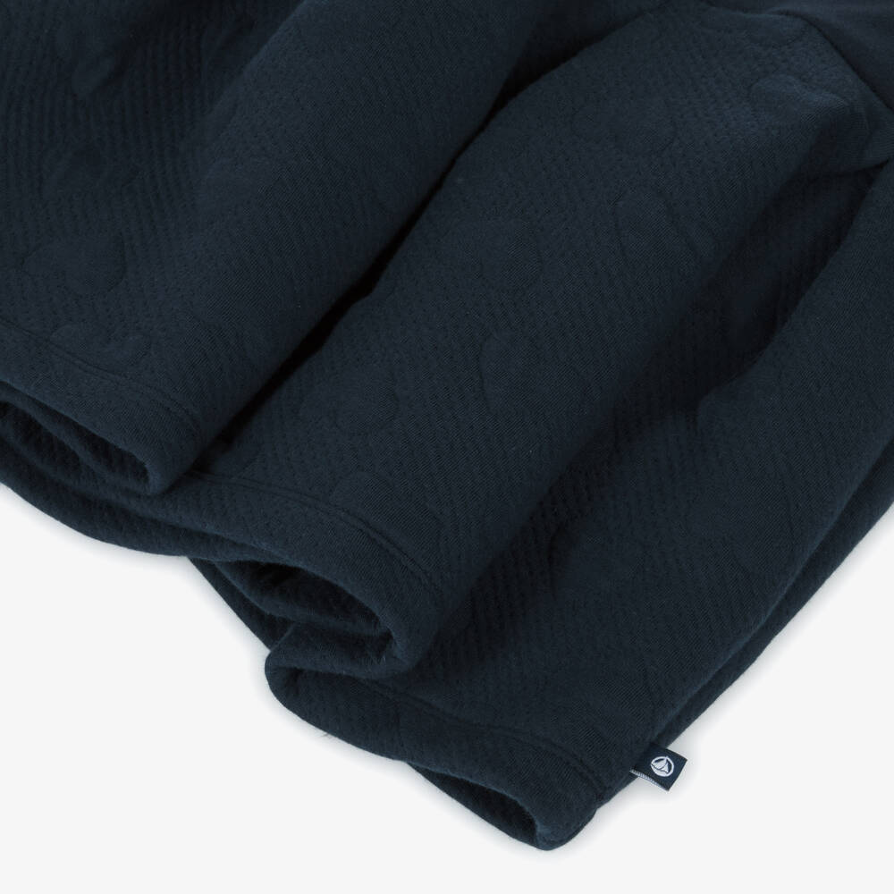 Petit Bateau-Girls Blue Cotton Dress | Childrensalon