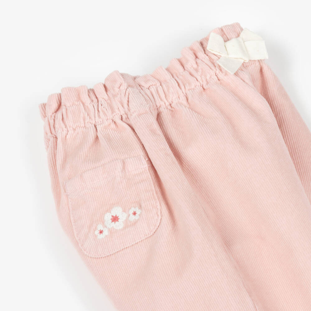 Petit Bateau-Girls Cotton Needle Cord Trousers | Childrensalon