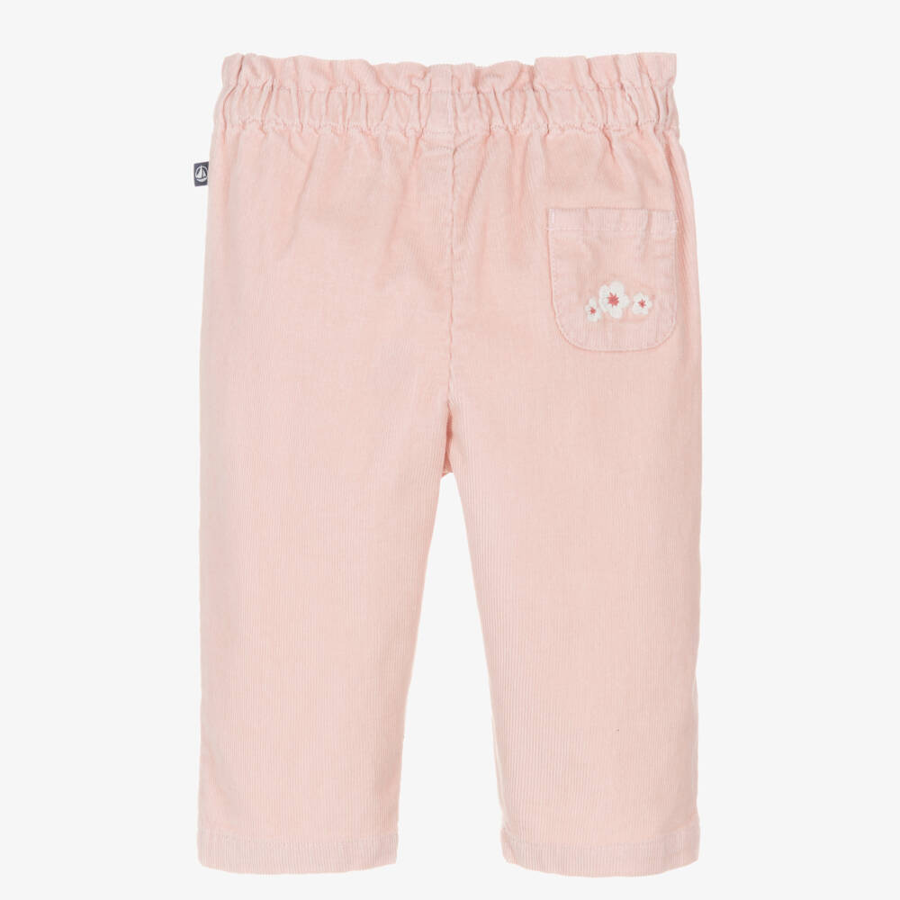 Petit Bateau-Girls Cotton Needle Cord Trousers | Childrensalon