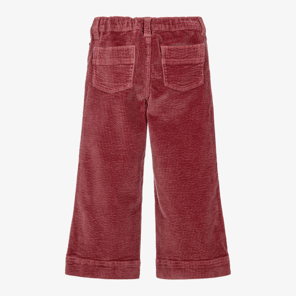 Petit Bateau-Girls Plum Pink Corduroy Trousers | Childrensalon