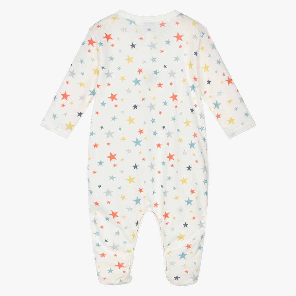 Petit Bateau-أفارول بيبي غرو قطن لون عاجي للرضع | Childrensalon