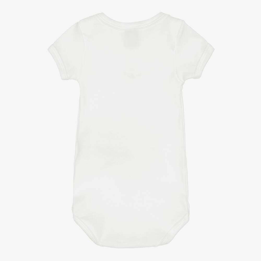 Petit Bateau-Ivory Cotton Paris-Themed Bodyvests (3 Pack) | Childrensalon