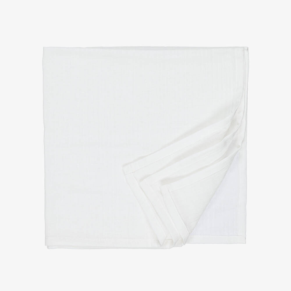 Petit Bateau-Подарочный комплект с комбинезоном кремовый велюровый с муслиновым чехлом (30см) | Childrensalon