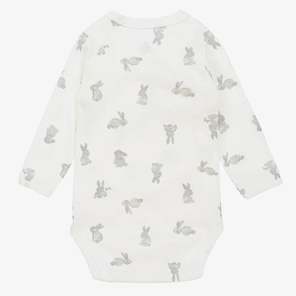 Petit Bateau-White Cotton Bodyvests (3 Pack) | Childrensalon