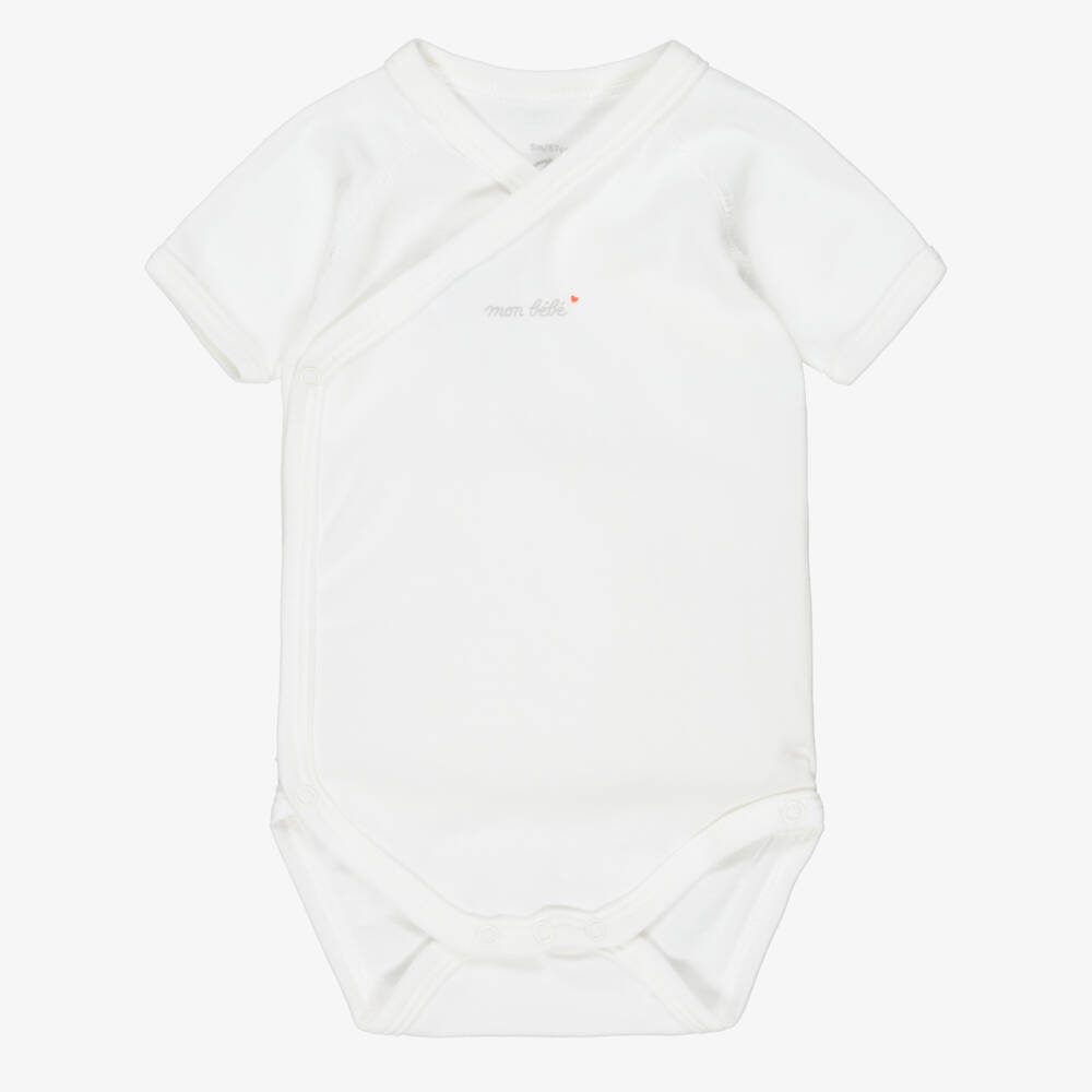 Petit Bateau-تبان قطن جيرسي لون أبيض للرضع (عدد 5) | Childrensalon