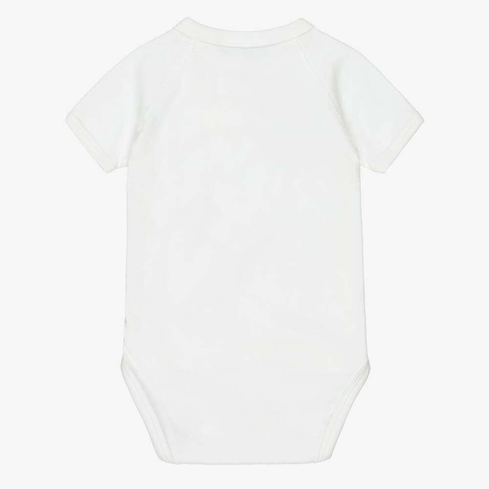 Petit Bateau-تبان قطن جيرسي لون أبيض للرضع (عدد 5) | Childrensalon