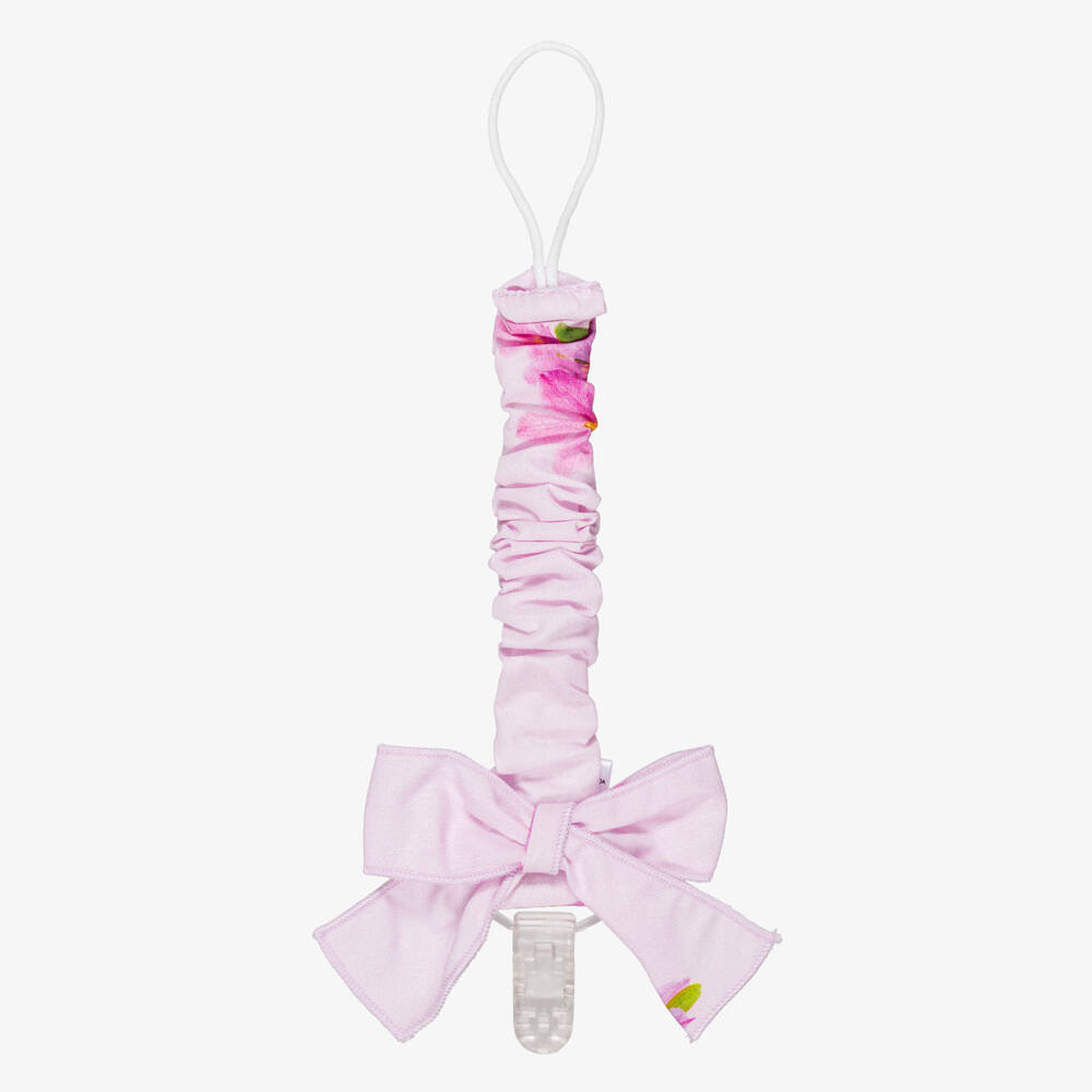 Phi Clothing-Baby Girls Lilac Purple Dummy Clip with Bow | Childrensalon