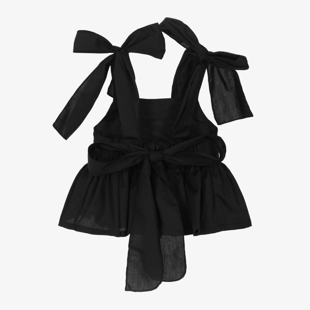 Phi Clothing-Girls Black Cotton Top | Childrensalon