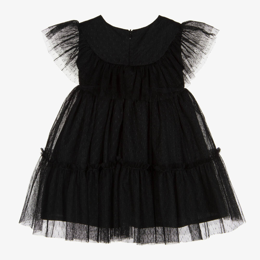 Phi Clothing-Черное платье из тюля для девочек | Childrensalon
