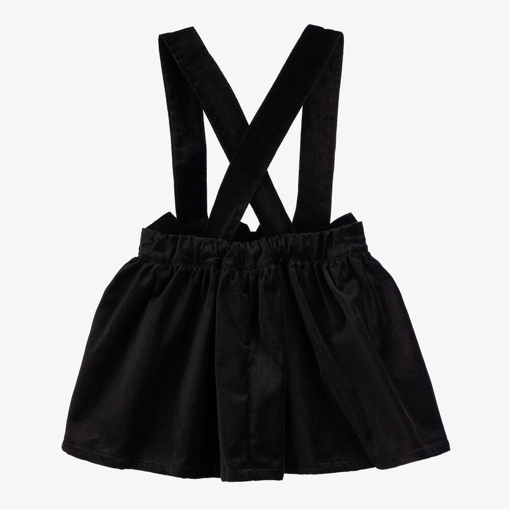 Phi Clothing-Girls Black Velvet Skirt | Childrensalon
