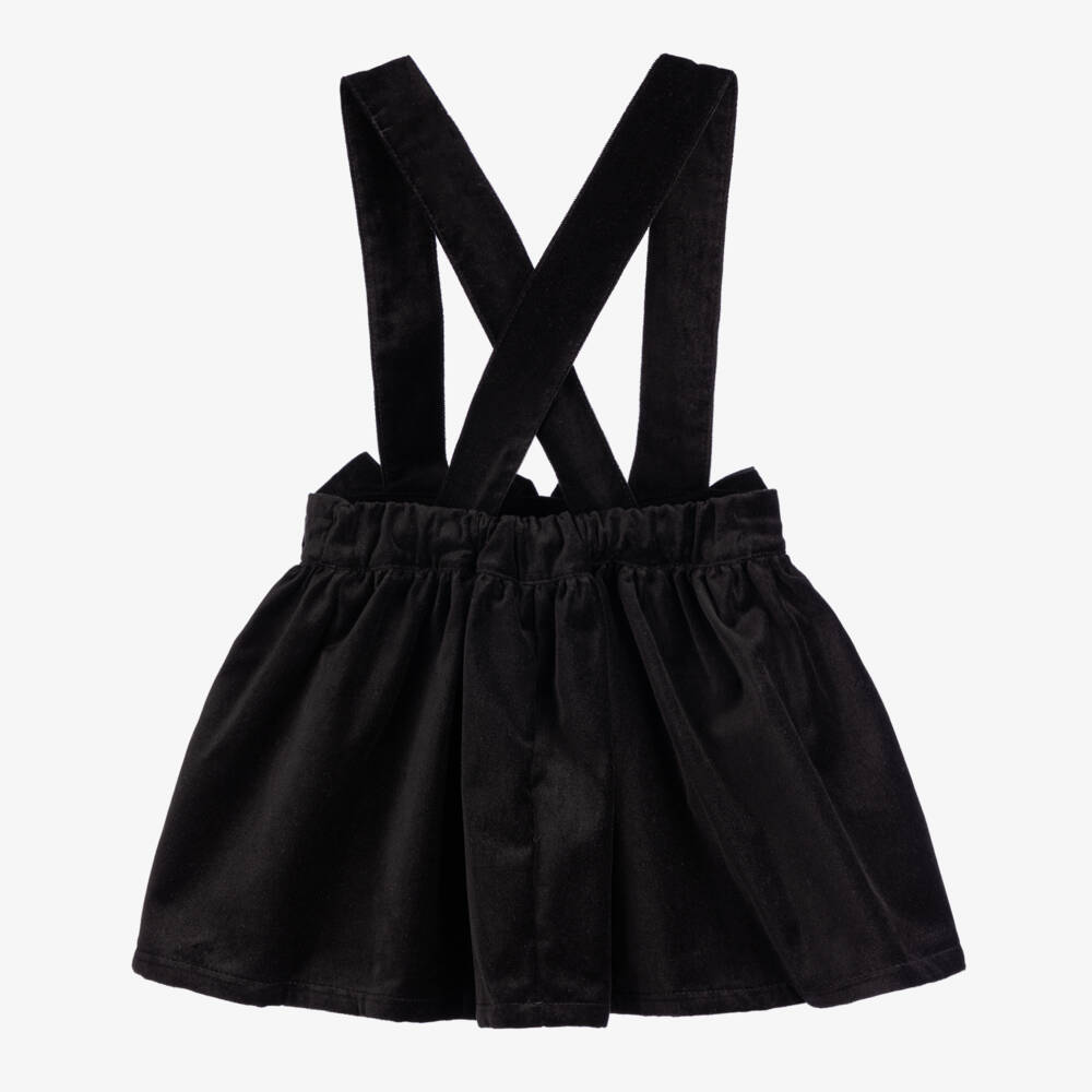 Phi Clothing-Girls Black Velvet Skirt | Childrensalon