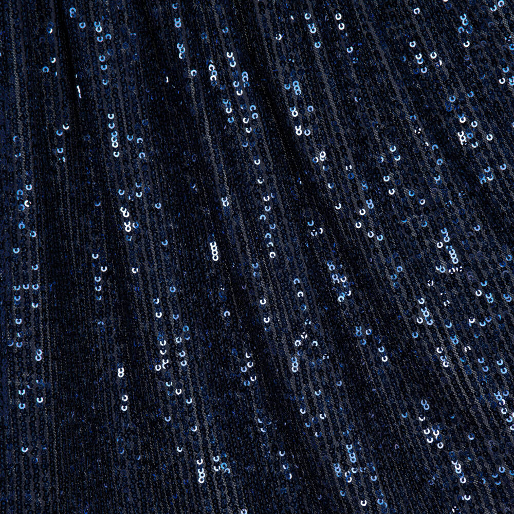 Phi Clothing-Girls Navy Blue Tulle & Sequin Dress | Childrensalon