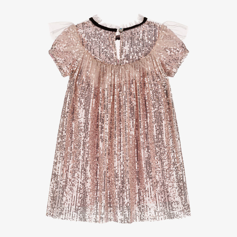 Phi Clothing-Girls Pink Sequin Dress | Childrensalon