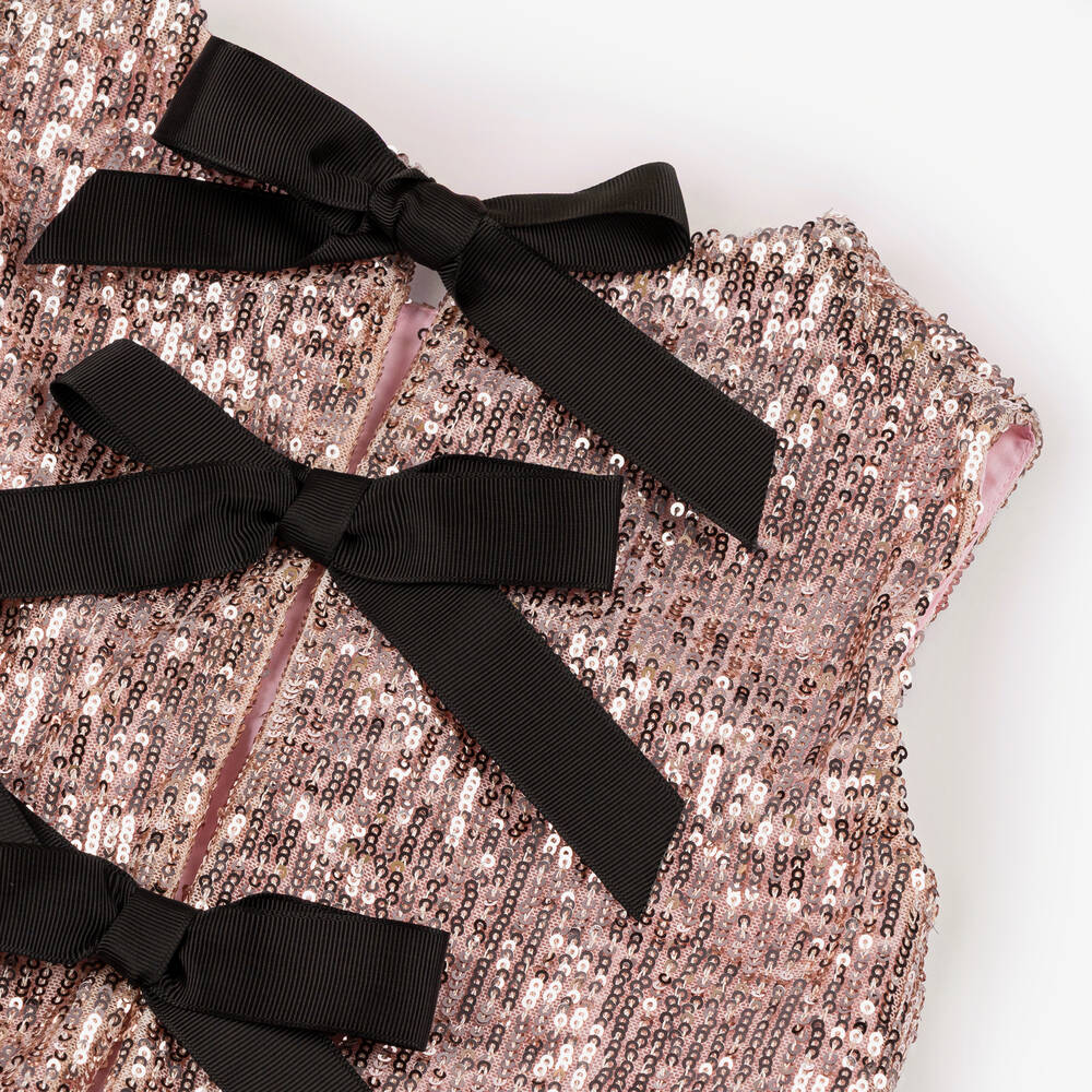 Phi Clothing-Girls Pink Sequin Skirt Set | Childrensalon