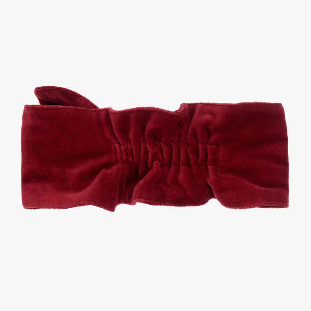 Phi Clothing-Красная бархатная повязка для девочек | Childrensalon