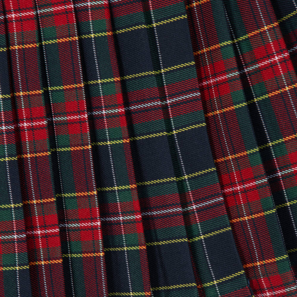 Phi Clothing-Girls Tartan Check Twill Pleated Skirt | Childrensalon