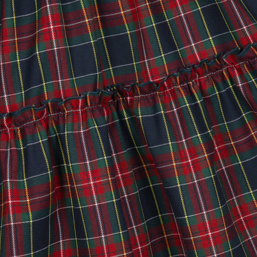 Phi Clothing-Girls Tartan Check Twill Tiered Dress | Childrensalon