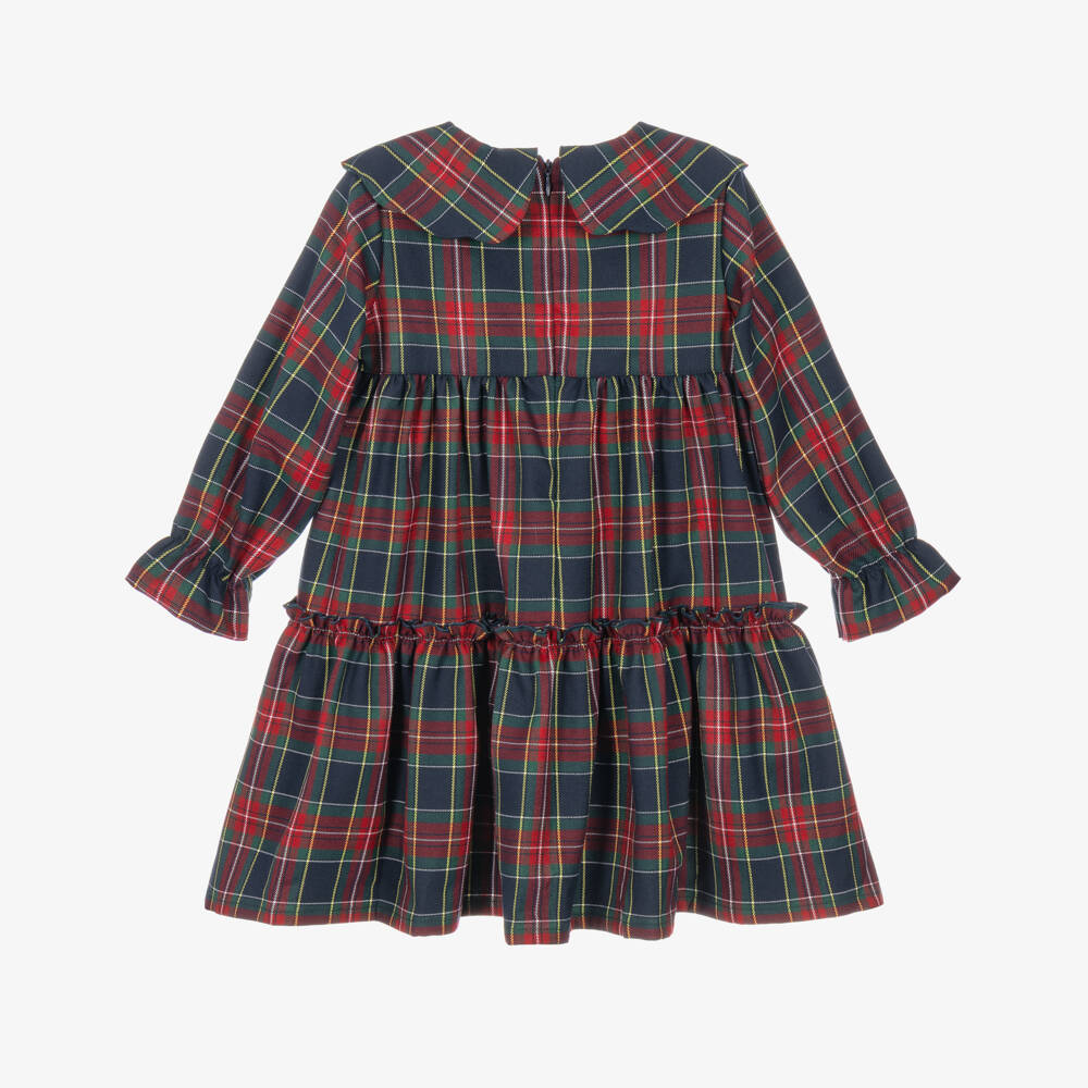 Phi Clothing-Girls Tartan Check Twill Tiered Dress | Childrensalon