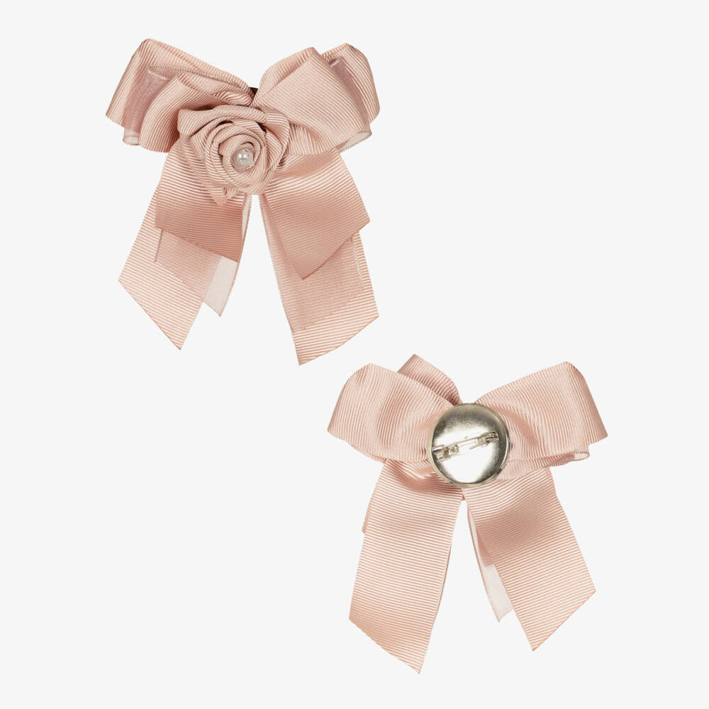 Piccola Speranza-طقم فستان بينافور تويد لون بيج لامع للبنات | Childrensalon