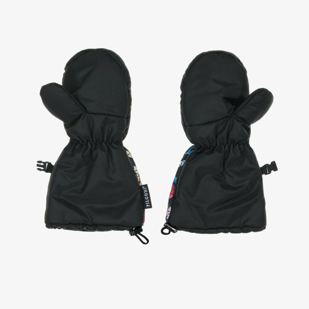 Pilguni-قفازات تزلج بطبعة مثلثات وطبعة ملونة للأولاد  | Childrensalon