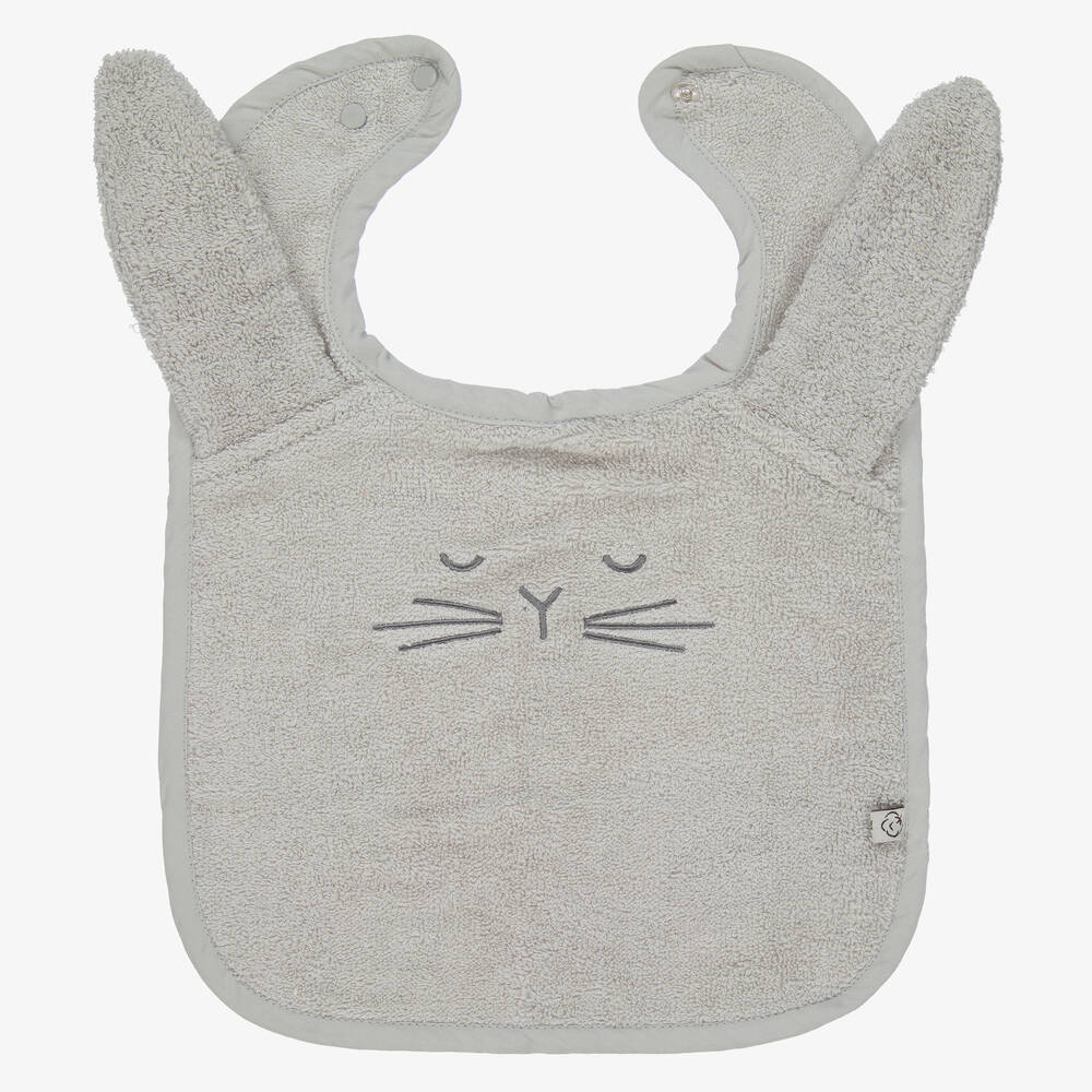 Pippi-مريلة قطن عضوي لون رمادي للأطفال | Childrensalon