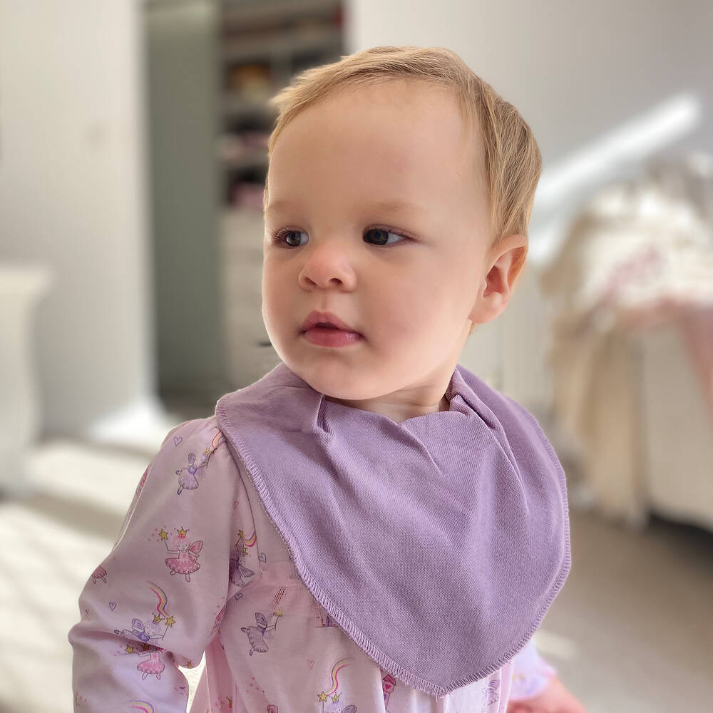 Pippi-Розовые слюнявчики-банданы из органического хлопка (5 шт.) | Childrensalon