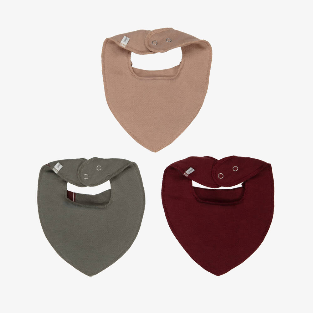 Pippi-مريلة قطن للكريسمس لون أخضر وأحمر (3 قطع) | Childrensalon