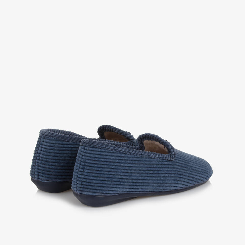 Pisamonas-حذاء سليبر كوردروي لون أزرق | Childrensalon