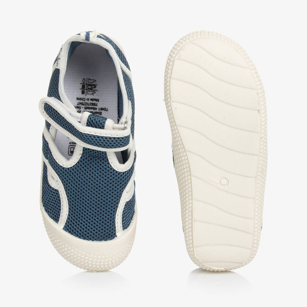 Playshoes-Blue Mesh Aqua Shoes | Childrensalon
