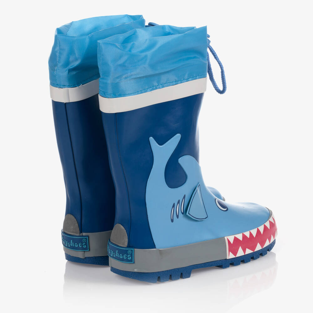 Playshoes-Blue Shark Rain Boots | Childrensalon